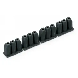Wago 726-907 Isolierungsstopp,0,25 - 0,5 mm2 ”e+f”,4 x 3 Stück / Strang,dunkelgrau 726907  - 25 Stück