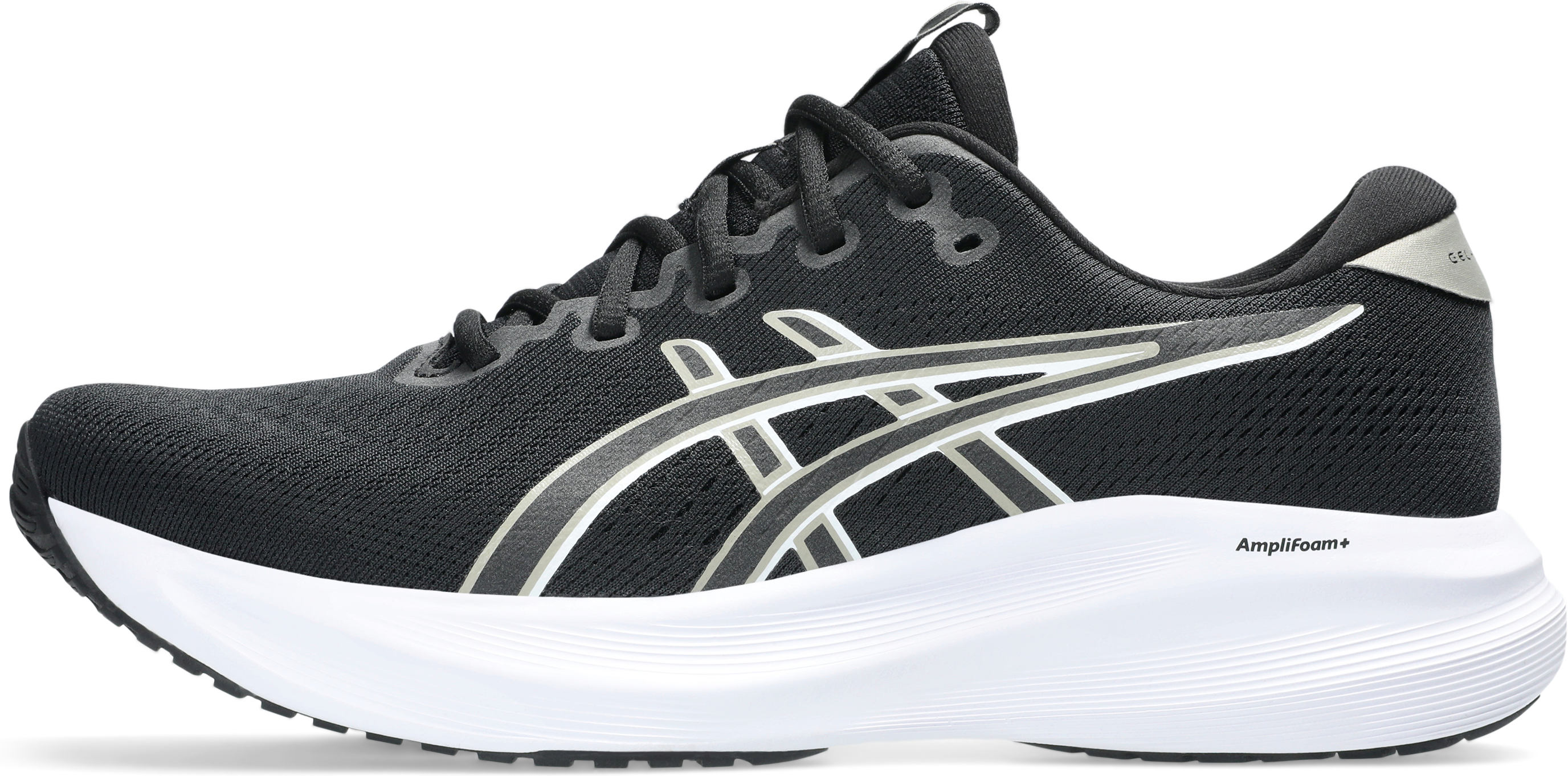 Laufschuh ASICS "GEL-EXCITE 11", Herren, Gr. 42, schwarz (schwarz, meteor grau), Textil, Schuhe Laufschuh