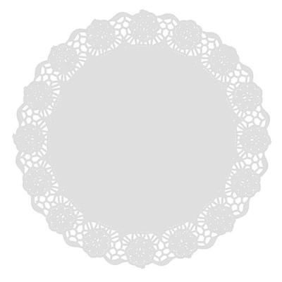 Sabert Weiße, wirtschaftliche Papierdeckchen Menü ø 12 cm (2000 Einheiten)