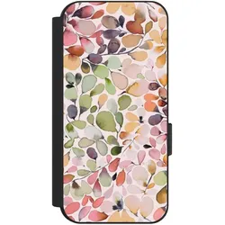 Nivocase Klapphülle für Google Pixel 9 Handyhülle aus Kunst Leder NIVOflip schwarz Muster Pattern (Google Pixel 9), Smartphone Hülle, Schwarz