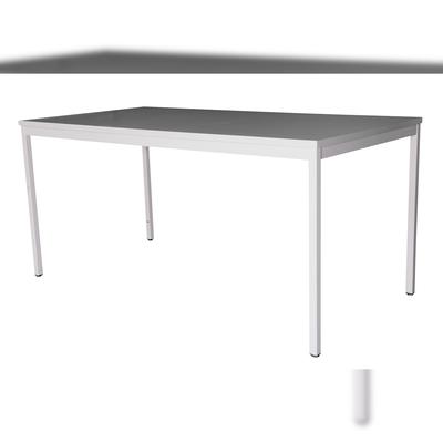 Schreibtisch Stahl LxB 160x80cm lichtgrau SZAGATO Arbeitstisch Bürotisch Druckertisch Computertisch Office Tisch Schreibti günstig