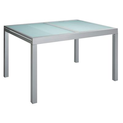 Gartentisch MERXX "Lima", silber (silberfarben), B:90cm H:75cm T:120cm, Tische, Gartentisch
