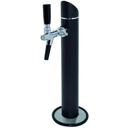 Schanksäule Modell Black Tower, 1-leitig, mit Zierflansch