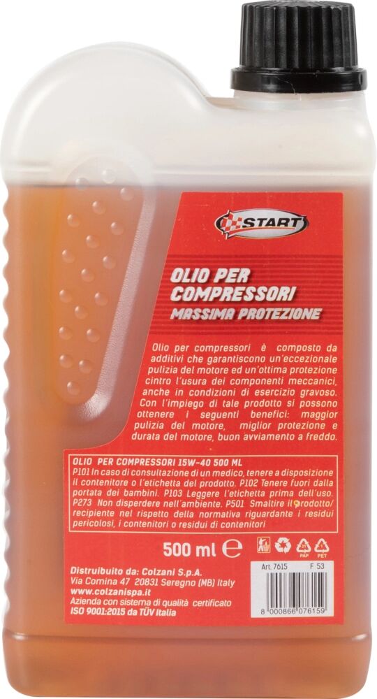 Start SS OLIO PER COMPRESSORE 15W40 500ML