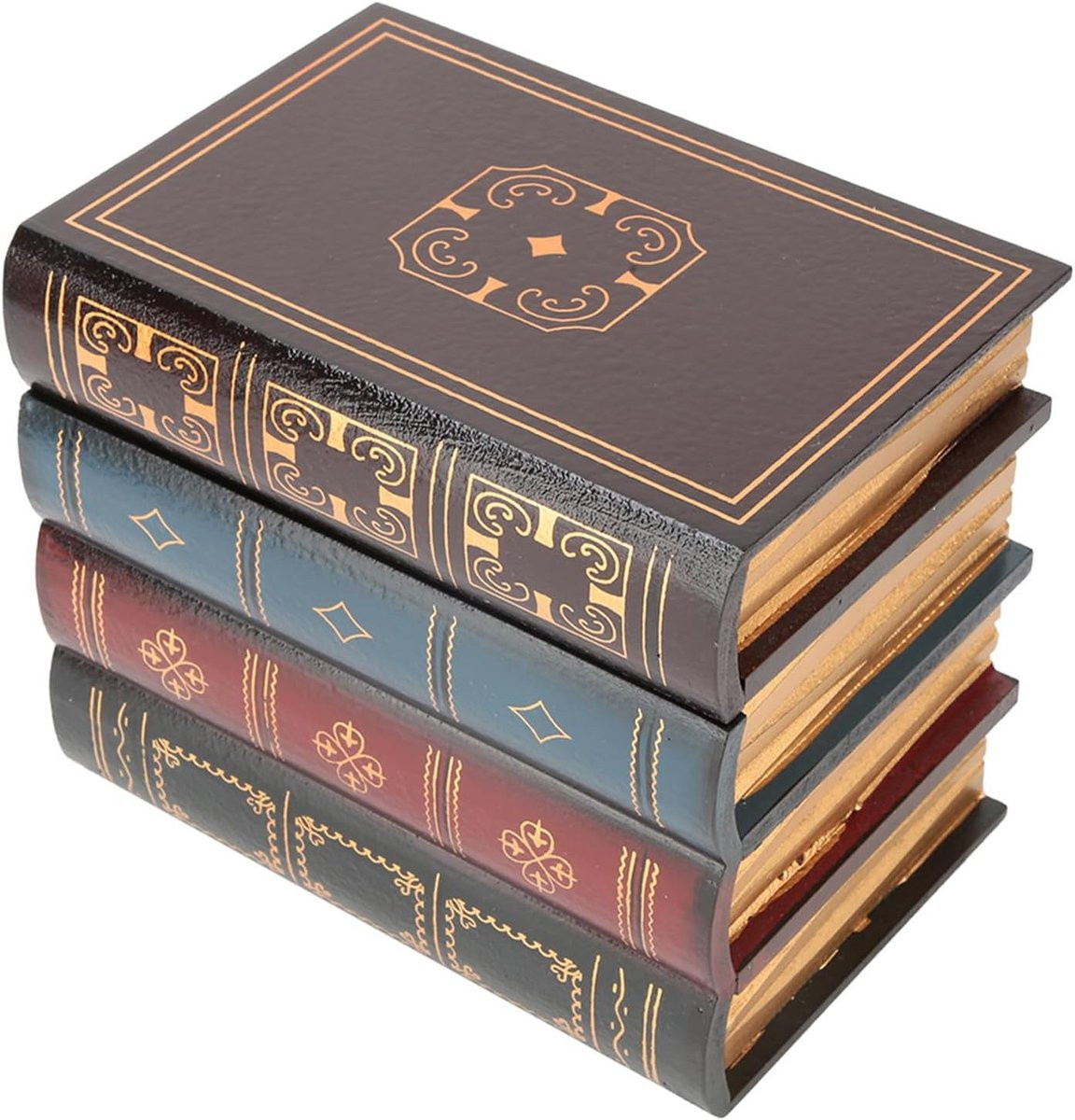 Decoratieve Nepboeken - Faux Boekendoos voor Kantoor Decoratie en Opbergruimte - B/D/H: 18 x 15 x 11 cm