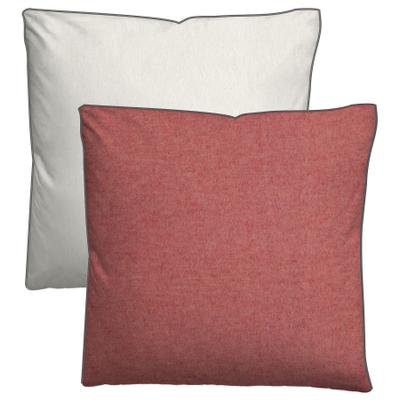 Kissenbezug BIBERNA "0840500 HERMAL Premium Biber Melange-Flanell 100% Baumwolle", rot (chili), B:80cm L:80cm, Flanell, Obermaterial: 100% Baumwolle, Kissenbezüge, Kissenbezug, Kissenhülle, wärmend & weich, Reißverschluss, Satinpaspel