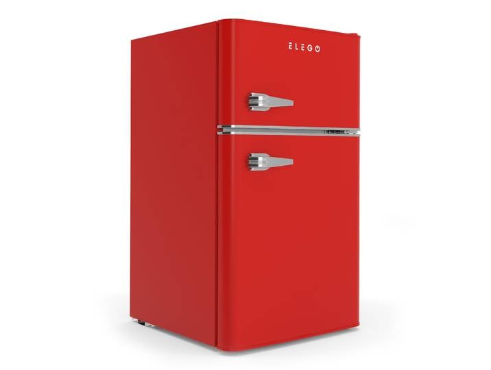 Kühlschrank mit Gefrierfach HOLO 90L rot