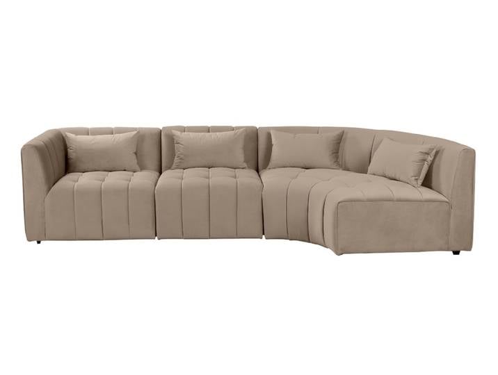 Essen Ecksofa Gebogen - Rechtsseitig – Taupe