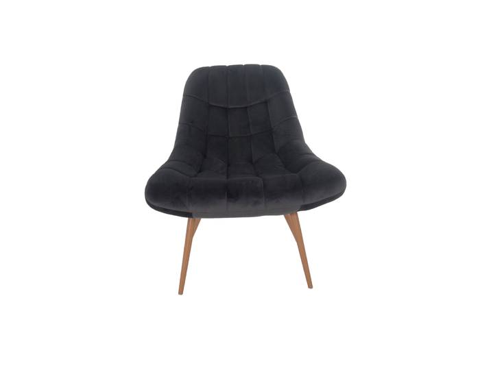 SalesFever Sessel XXL Samt/Holzoptik