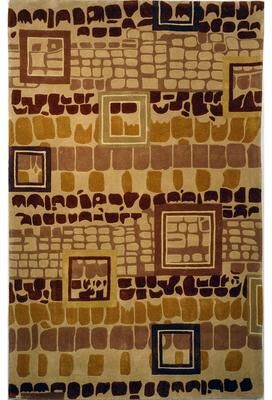 SAFAVIEH Handmade Rodeo Drive Kanan Mid-Century Modern Abstract Wool Rug