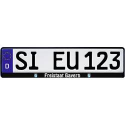 HP Autozubehör Freistaat Bayern Kennzeichenhalter Schwarz (L x B x H) 13.5 x 53 x 1.5 cm 18513
