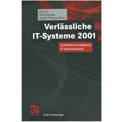 Verlässliche IT-Systeme 2001, Fachbücher von Andreas Pfitzmann, Marit Köhntopp, Dirk Fox