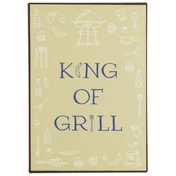 IB Laursen Metallschild King of Grill, 14 x 20 cm, KING OF GRILL