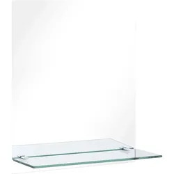 vidaXL Wandspiegel mit Regal 20×40 cm Hartglas