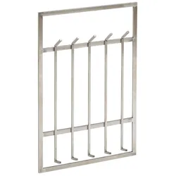 Wandgarderobe ca. 60x100x7,50 cm Silberfarben