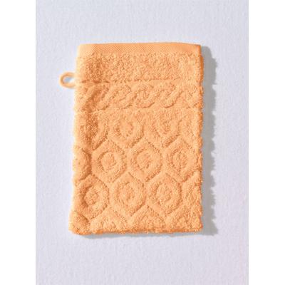 Handtuch ROSS Gr. 1, rot (apricot), B:50cm L:100cm, Walkfrottee, 100% Baumwolle, Handtücher