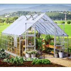 Palram - Canopia Aluminium Gewächshaus Balance 1016 | Silber | 484x304x257 cm - Silber