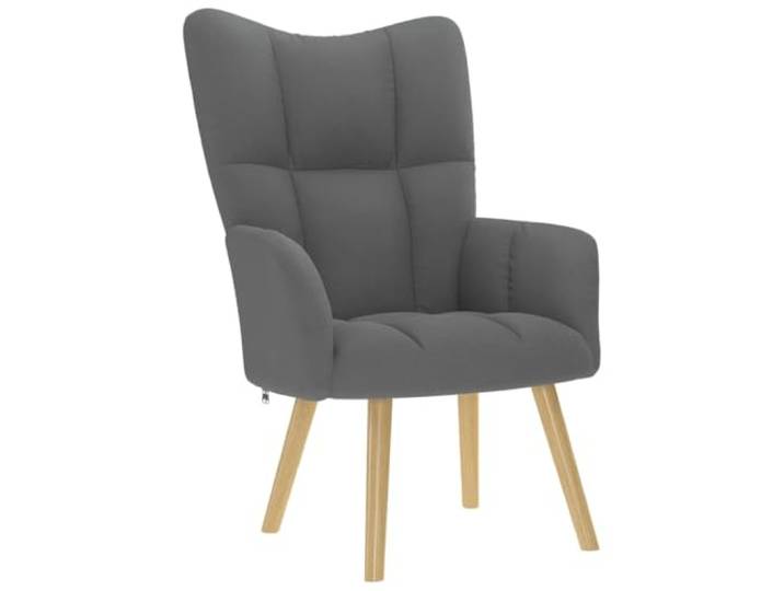 HAQWRDQSG Relaxsessel Dunkelgrau Polstersessel Fuer Wohnzimmer Bequemer Fernsehsessel mit weicher Schaumstoff-Polsterung und stabilen Metallbeinen fuer Schlafzimmer und Lounge