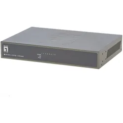 LevelOne FEP-0812: 8Port Switch, PoE (8 Ports), Netzwerk Switch, Schwarz