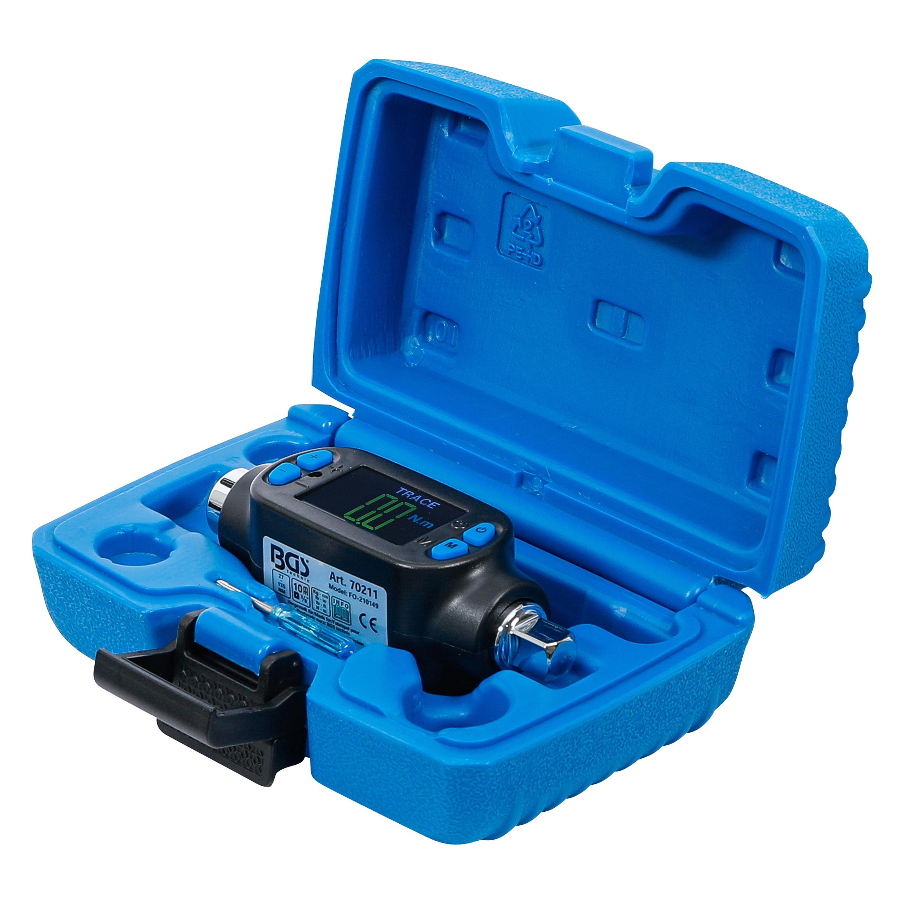 BGS Digitaler Drehmoment-Adapter 10 mm (3/8") 27 - 135 Nm (3/8", 27 - 135 Nm) (70211)