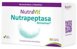 Nutravit Nutrapeptasa Serrazime Cápsulas 90 Cápsulas