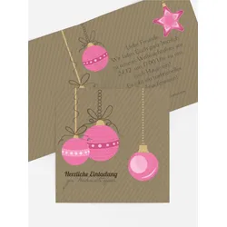 Weihnachtseinladung geschäftlich selbst gestalten mit Spruch und Fotos im Onlinedesigner bei Meine-Kartenmanufaktur.de