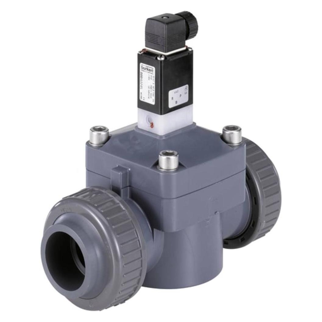 Bürkert 2/2-Wege-Magnetventil für aggressive Medien, Klebemuffe (Diverse) (42245)
