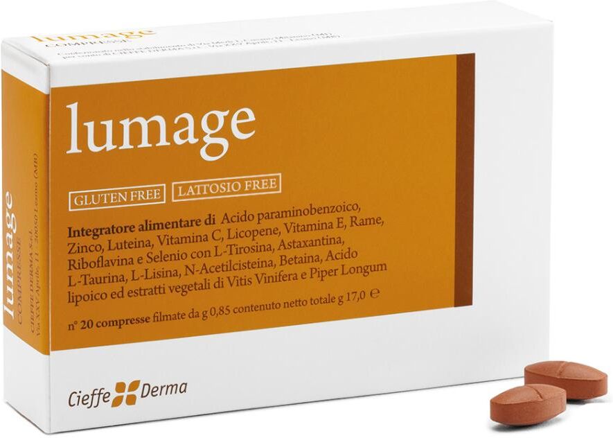 CIEFFE DERMA Srl Cieffe Derma, Lumage, 20 Compresse