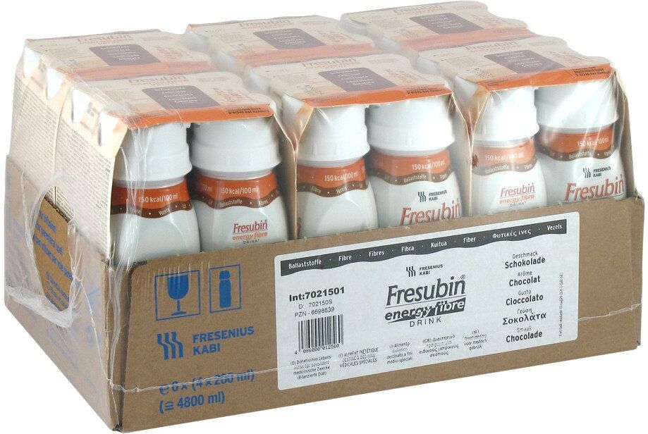 Fresubin Energy Fibre Drink Schokolade Trinkflasche