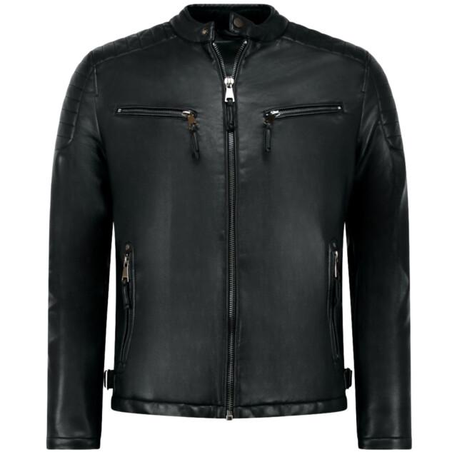 Enos Imitatie leren jas biker jack