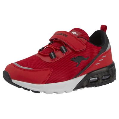 Sneaker KANGAROOS "KX-Arg EV", Mädchen, Gr. 36, rot, Synthetik, Textil, Schuhe Sneaker, mit Klettverschluss