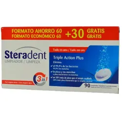 Steradent Dreifachwirkung Plus 60 Tabletten 30 Tabletten