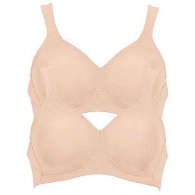 Bügelloser BH ANITA "BH ohne Bügel Twin", Damen, Gr. 70, Cup A, beige (desert desert), Stoff, Obermaterial: 70% Polyamid PA. 30% Elasthan EL., BHs