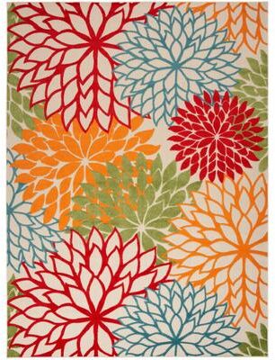 Nourison Aloha Floral Modern, Indoor/Outdoor Area Rug