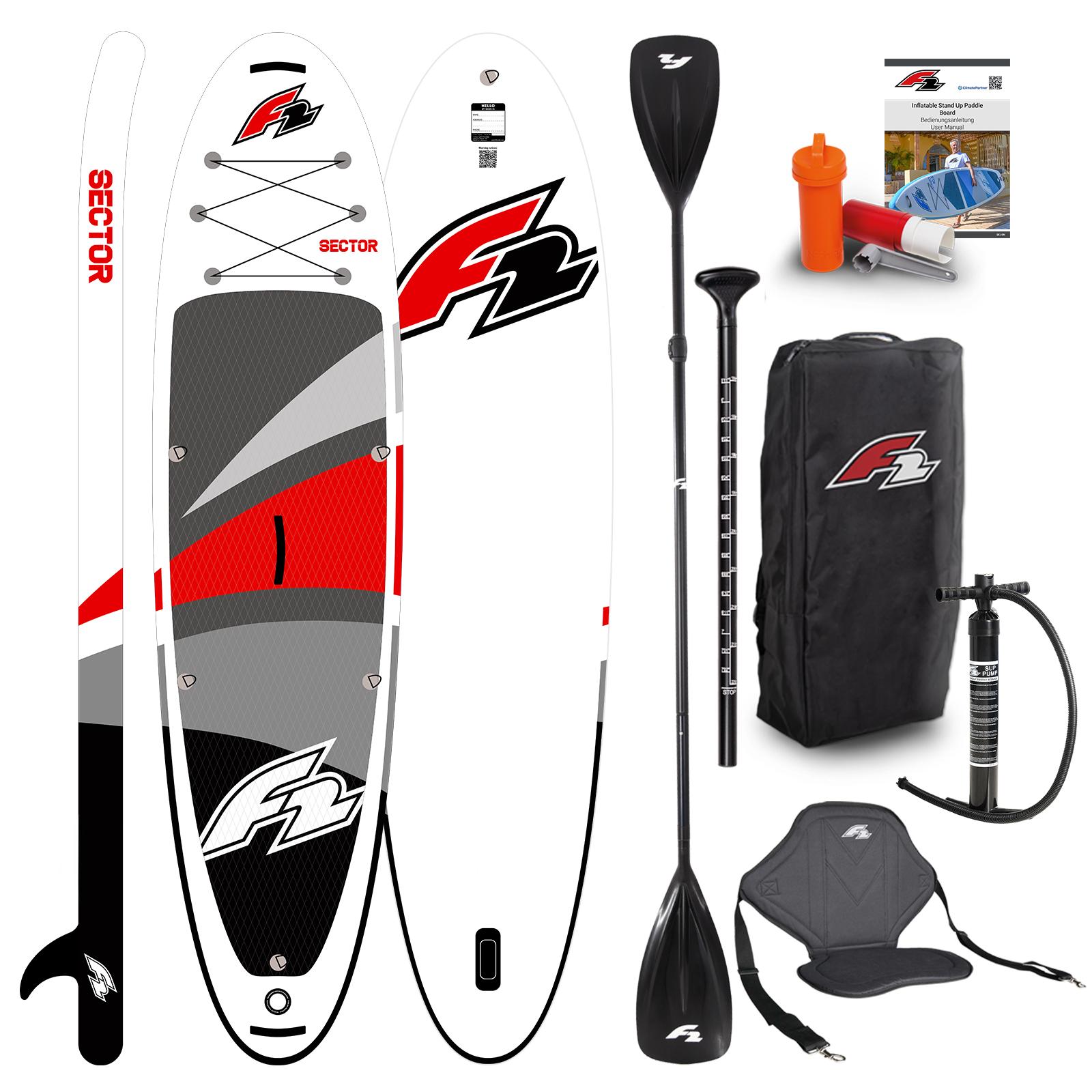 F2 SUP Stand Up Paddle Board Sector Limited Edition 11'5'' Rot