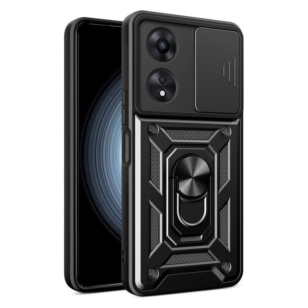 Cover-Discount OPPO A58 4G - Armor Case mit Kickstand schwarz (Oppo A58 4G) (660170331A)