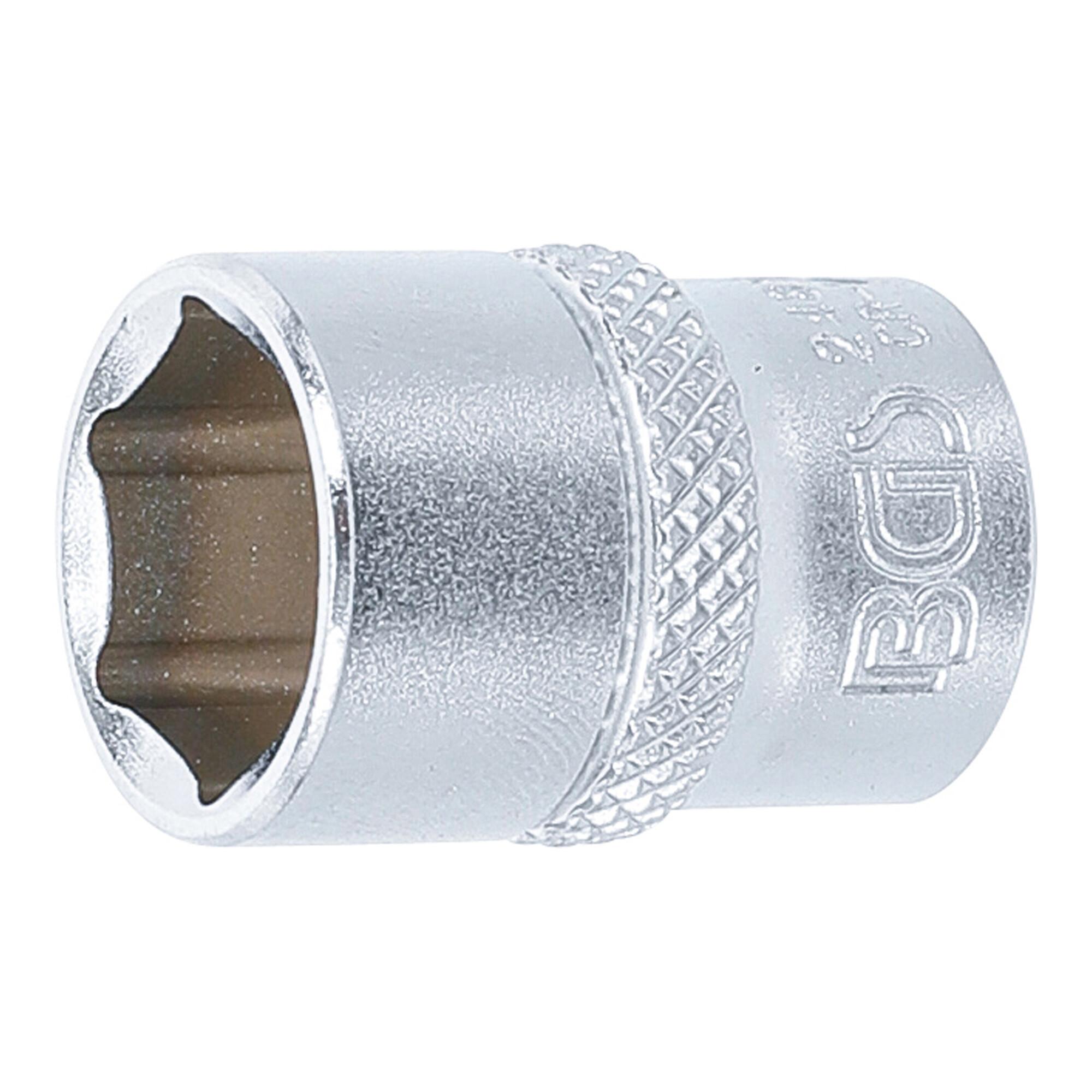 BGS Steckschlüssel-Einsatz Sechskant Antrieb Innenvierkant 6,3 mm SW 13 mm ; BGS technic (2485)