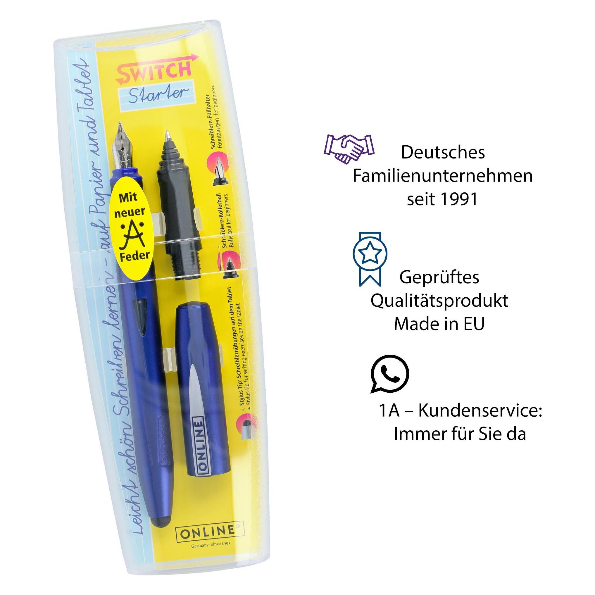 Online Schreibgeräteset Two in One bright blue (1x) (25089)
