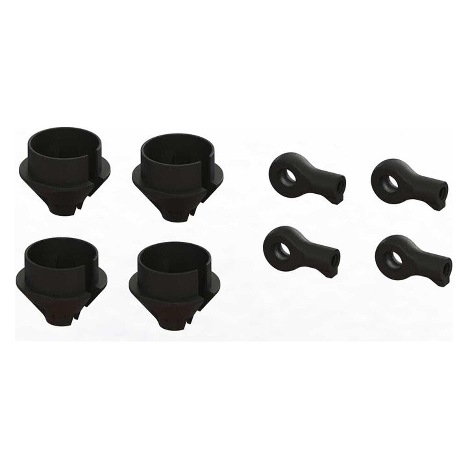 Arrma hd shock rod end and spring cup set (2 pairs) (ARA330608)