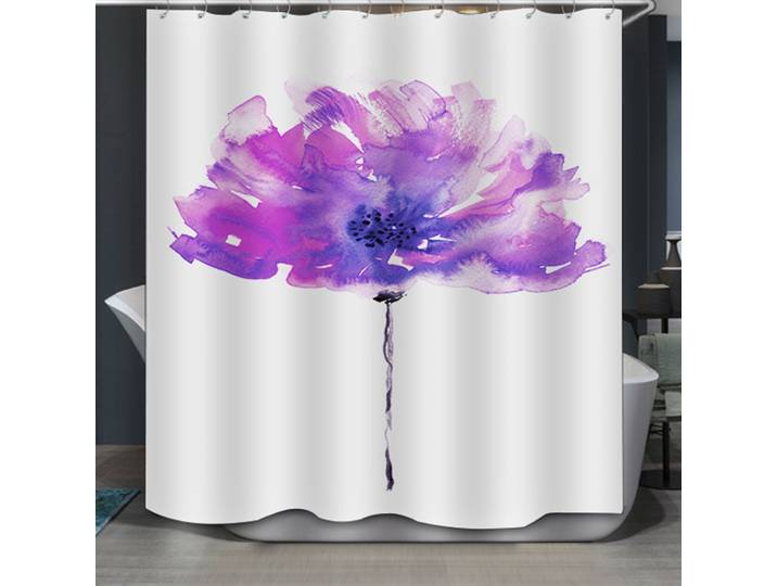 Duschvorhang 180 x 200 cm Blüte