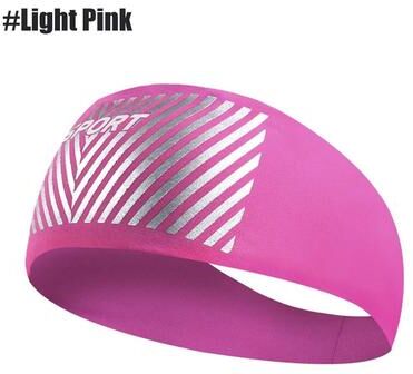 Inspired Finds Moisture Wicking Sports Headband For Workouts And Outdoor Activities light Pink