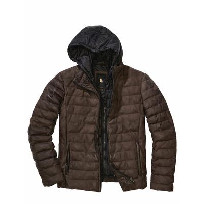 Flexible Stepplederjacke