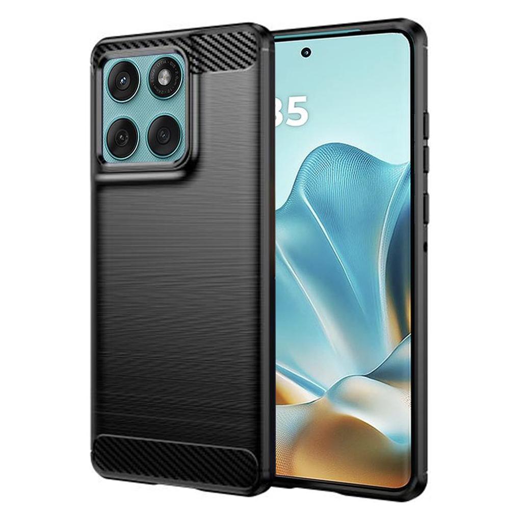 Techsuit - Carbon Silicone - Motorola Edge 60 Fusion - Black (Motorola Edge 60, Motorola Edge 60 Fusion) (57493995)