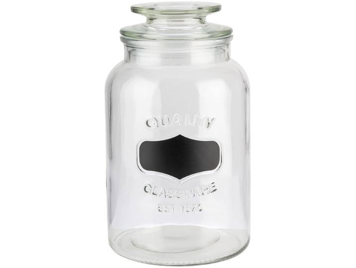 APS Voorraadpot - Bewaarpot - Hoogwaardige Kwaliteit - Glas - 1\,5 Liter - Voor Horeca
