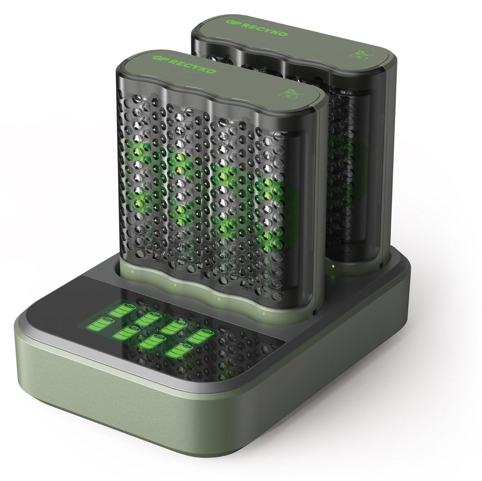 GP Batteries GP M452D 2x4-Port + Dockingstation Akku-Schnelloplader inclusief accu's