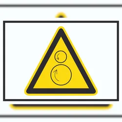 HB-Druck Achtung Gegenläufige Rollen Symbol A2 (420x594mm) Schild