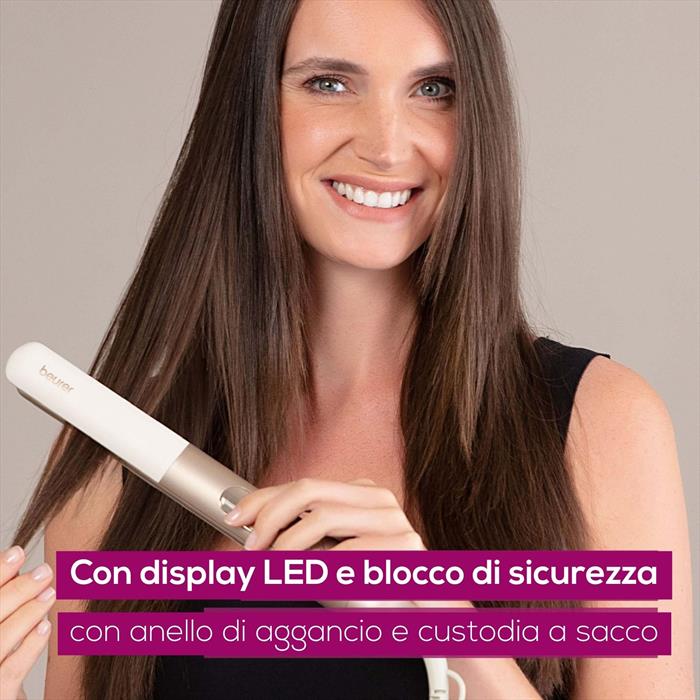 BEURER Piastra Per Capelli Lisci E Onde Hs 70 Iconic Pro-crema E Oro