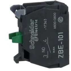 Schneider Electric ZBE101 Hilfsschalter, Kontaktblock, Harmony XB4 und XB5, 22mm, 30mm, Schraubklemme, 1S  - 5 Stück