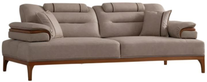Bequmer Beiger 3-Zits Designer Textiel Sofa voor de Woonkamer