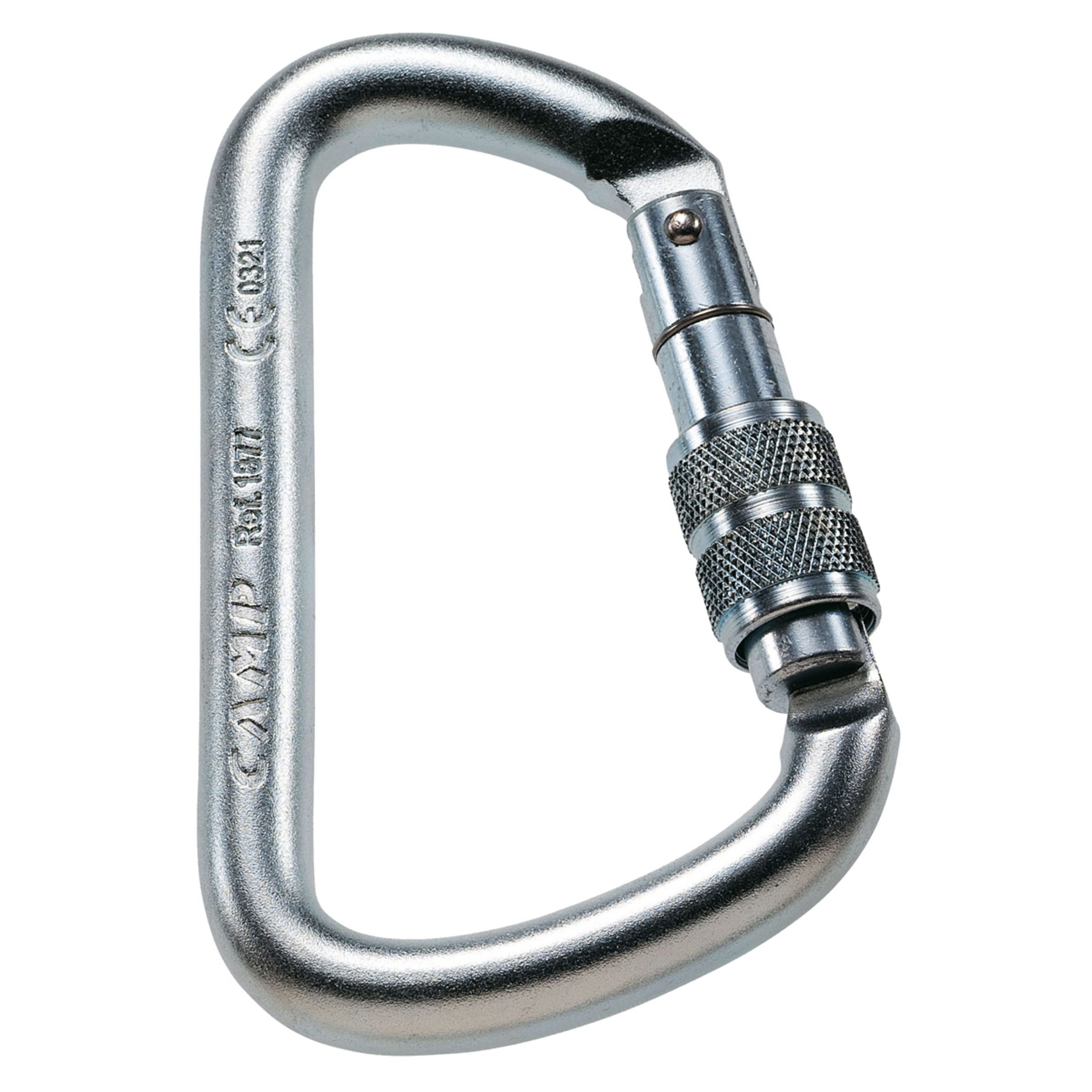 Camp D Pro Lock Stahlkarabiner Karabiner silber Sportklettern